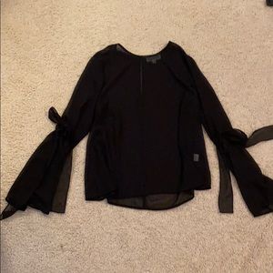 Mesh long sleeve top